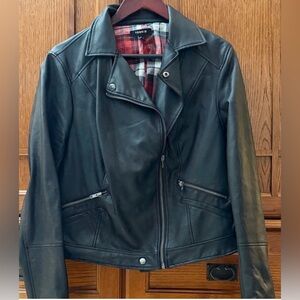 Torrid Black Leather Moto Jacket